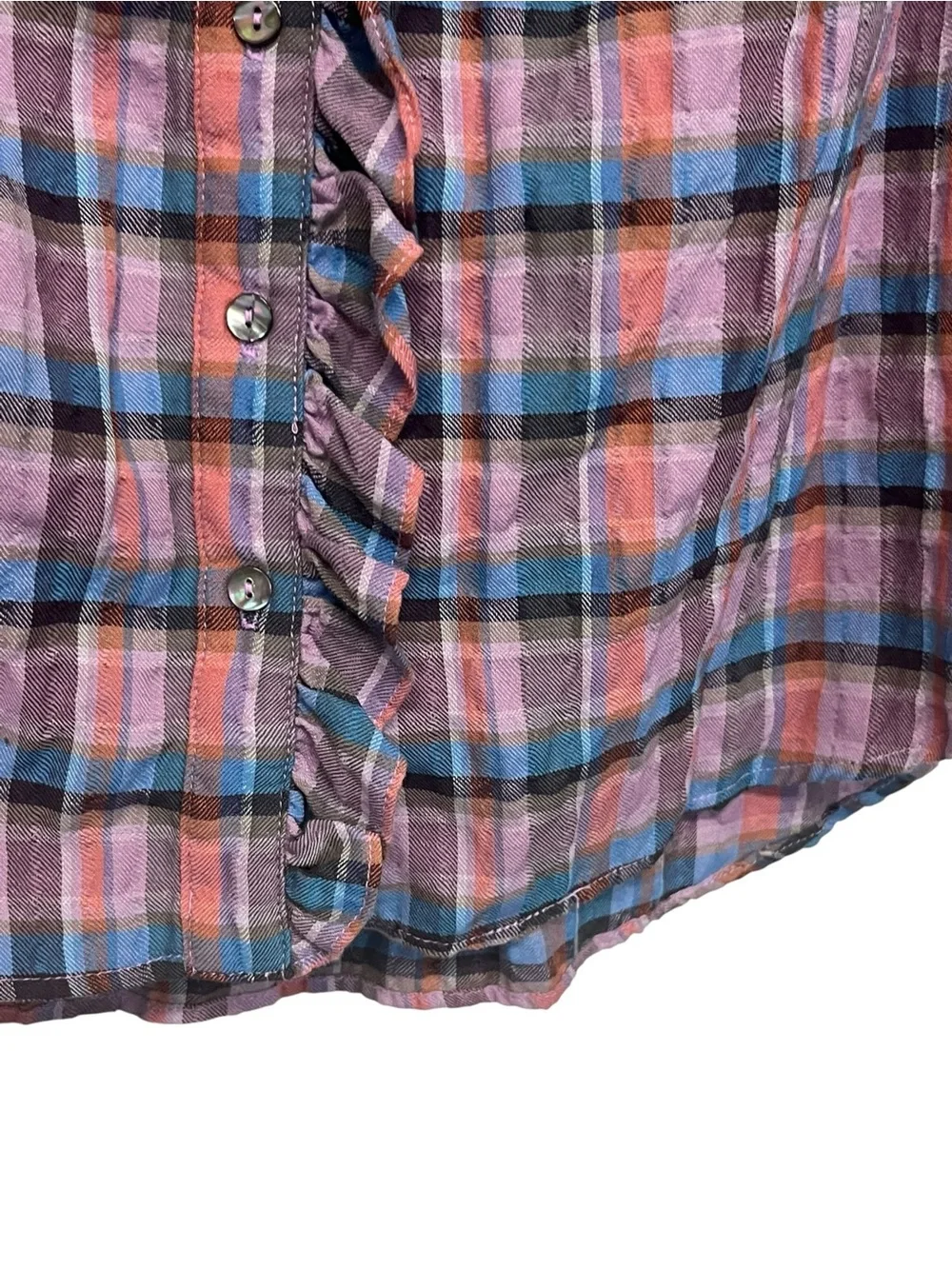 XIRENA | Purple‎ Plaid women's Nicholson shirt XS